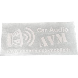 Stickers Car Audio AVM Blanc