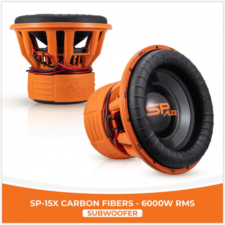 SPAudio SP-15X CARBON FIBERS (15"/ 38CM, 6000 WATT RMS, Double 2 Ohms)