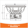 SPAudio SP-15CX C (15"/ 38CM, 3000 WATT RMS, Double 2 Ohms)