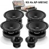 Deaf Bonce Apocalipse 2xAP-M61AC (4 x 16.5 cm de 180 WRMS + 2 tweeters + filtre passif)