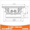 SPAudio SP-6MM (Paire de 16.5 cm, 200 WRMS, 98.1 dB)