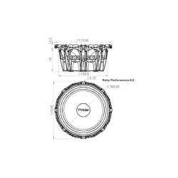 Pride Ruby Performance 6.5 (Paire de 16.5 cm, 200 WRMS, 4 Ohm, 94.4 dB)