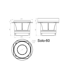 Pride Solo 60 (Paire de Tweeters, 60 WRMS, 105 dB, 4 Ohm)