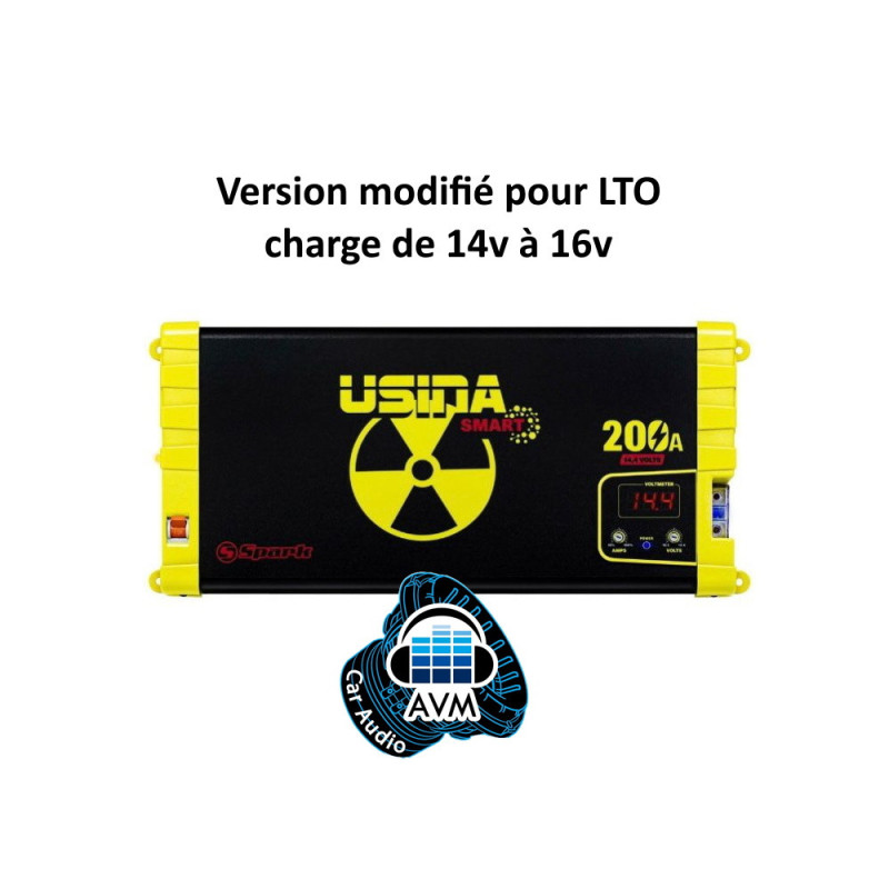 Usina 200A Smart 16v (Chargeur 200A, réglable de 14v à 16v)