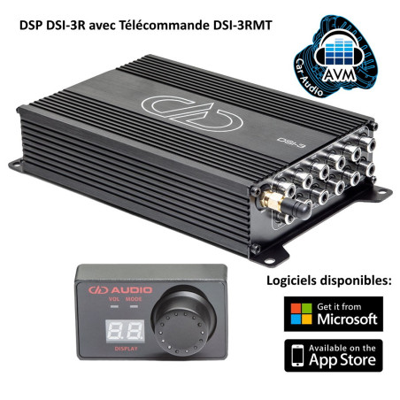 DD Audio DSI-3R (DSP 12 voies avec une télécommande DSI-3RMT)