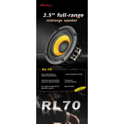 Rebec RL70 High-end fullrange (Paire de 6.35 cm, 25 WRMS, 4 Ohm)