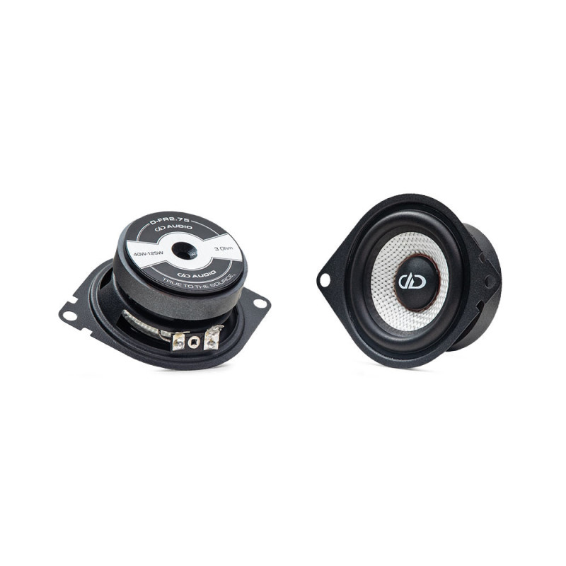 DD Audio D-FR2.75 Full Range (Paire de 7 cm, 40 WRMS, 3 Ohm, 84 dB)