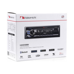 Nakamichi NQ512BT (4x50w, 4 RCA 2v, USB, BT, 1 Din)