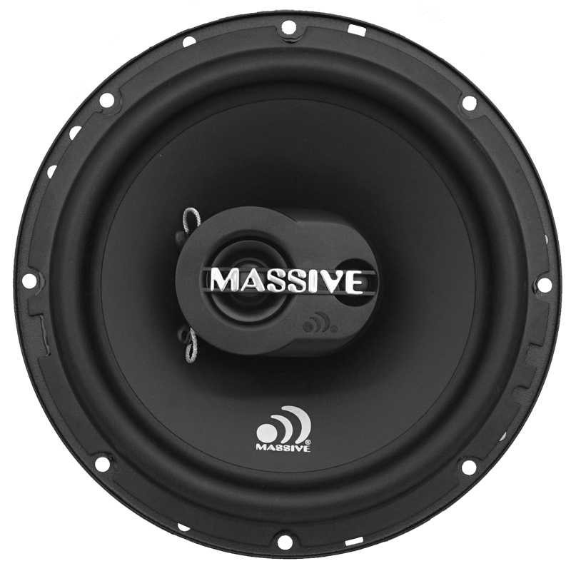 Massive Audio MX65S Extra Plat (Paire de 16.5 cm, 50 WRMS, 3 Voies