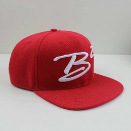 B2 Audio Casquette Rouge Broderie 3D