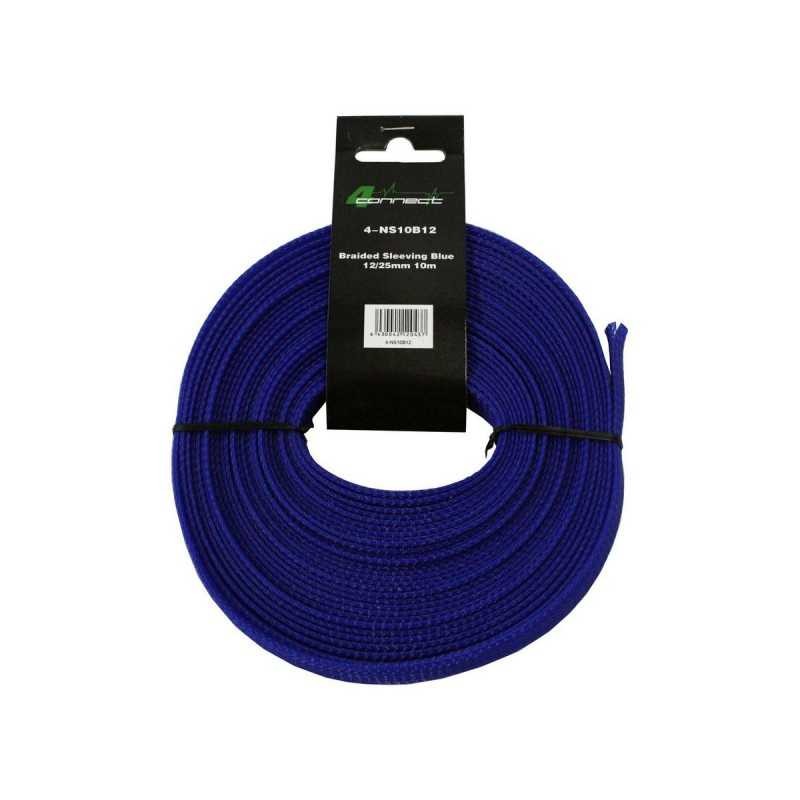 4 Connect 10 m Gaine nylon 12/25mm Bleu