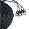 4 Connect Double RCA 5.5 m TNR Stage 2 (4 x 5.5 m Triple Blindage)