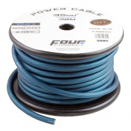 4 Connect 35 mm² S-TOFC Bleu Ultra flexible Stage 3 (100% cuivre étamé à l'Argent)