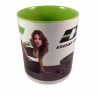 Deaf Bonce Mug Vert et Blanc