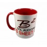 B2 Audio Mug Blanc et Rouge (logo noir et Rouge)