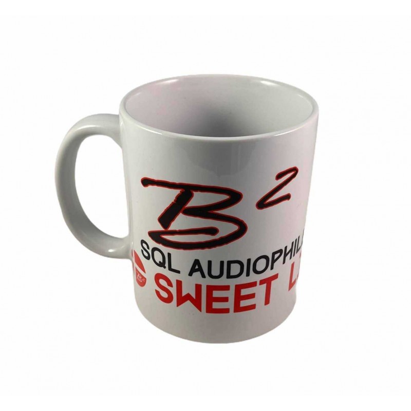B2 Audio Mug Blanc (logo noir et Rouge)