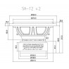 Sundown Audio SAv2-12D4 (1000 wrms, double bobine 4 Ohm)