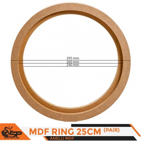 SPAudio Paire d'Entretoise 25 cm en Bois (MDF)