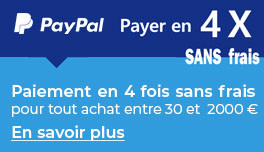 Paiement en 4x sans frais avec Paypal